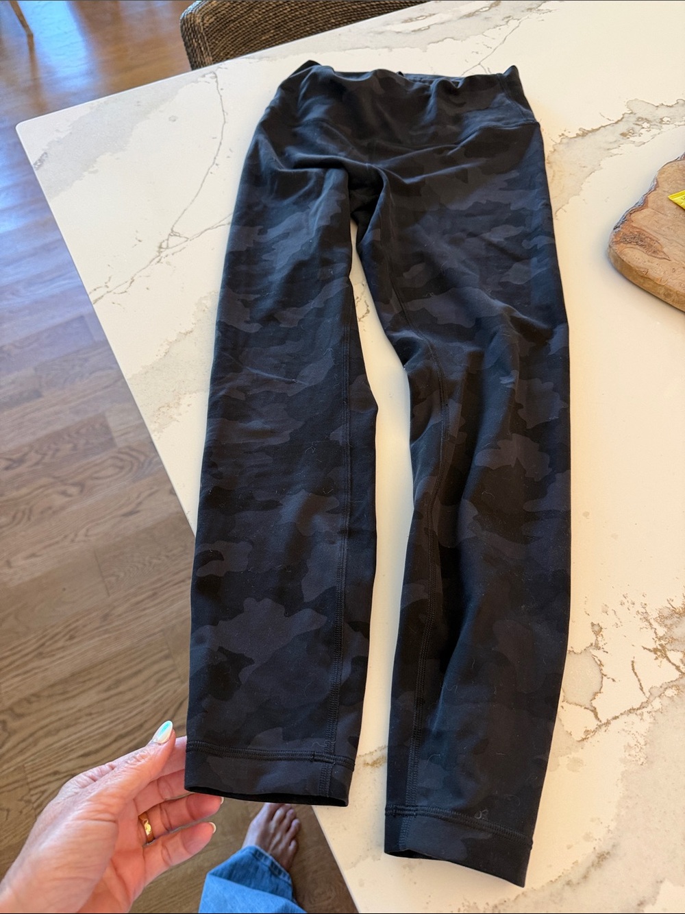 Lululemon leggings size 8 black camo